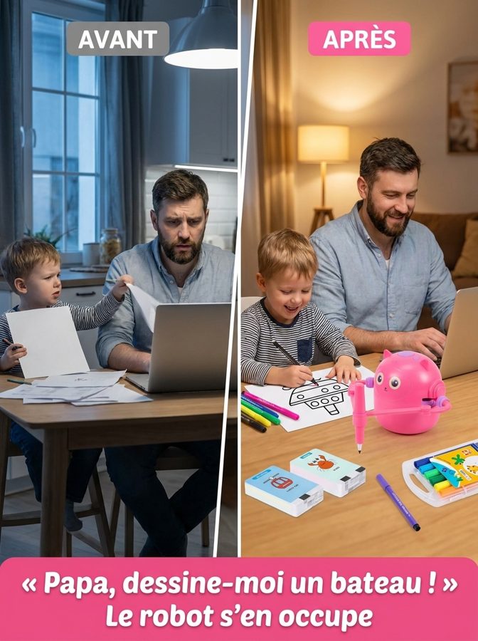 Un dessin colorié par un enfant